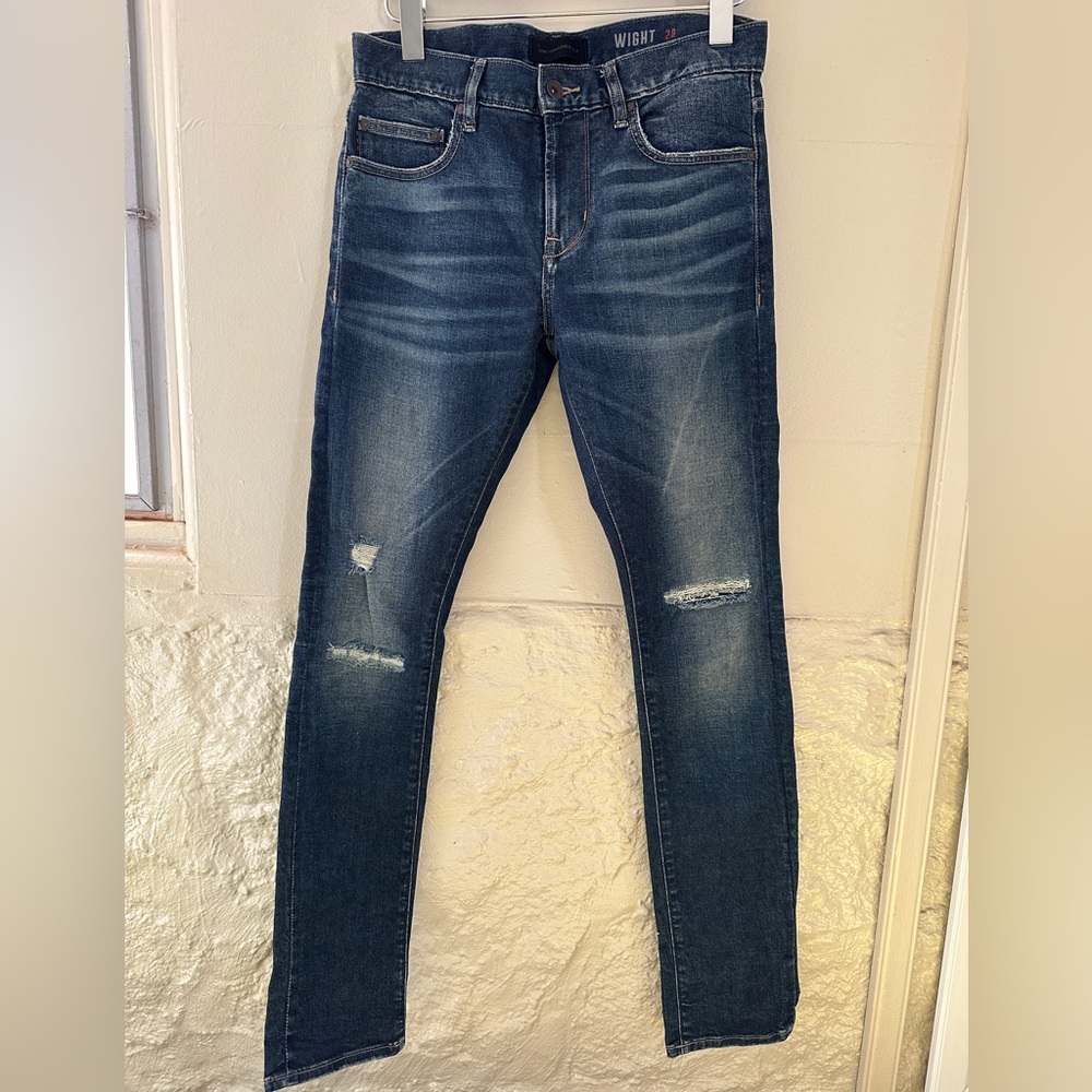John Varvatos skiing Wight jeans